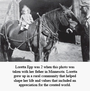 Loretta Kaufman as a girl